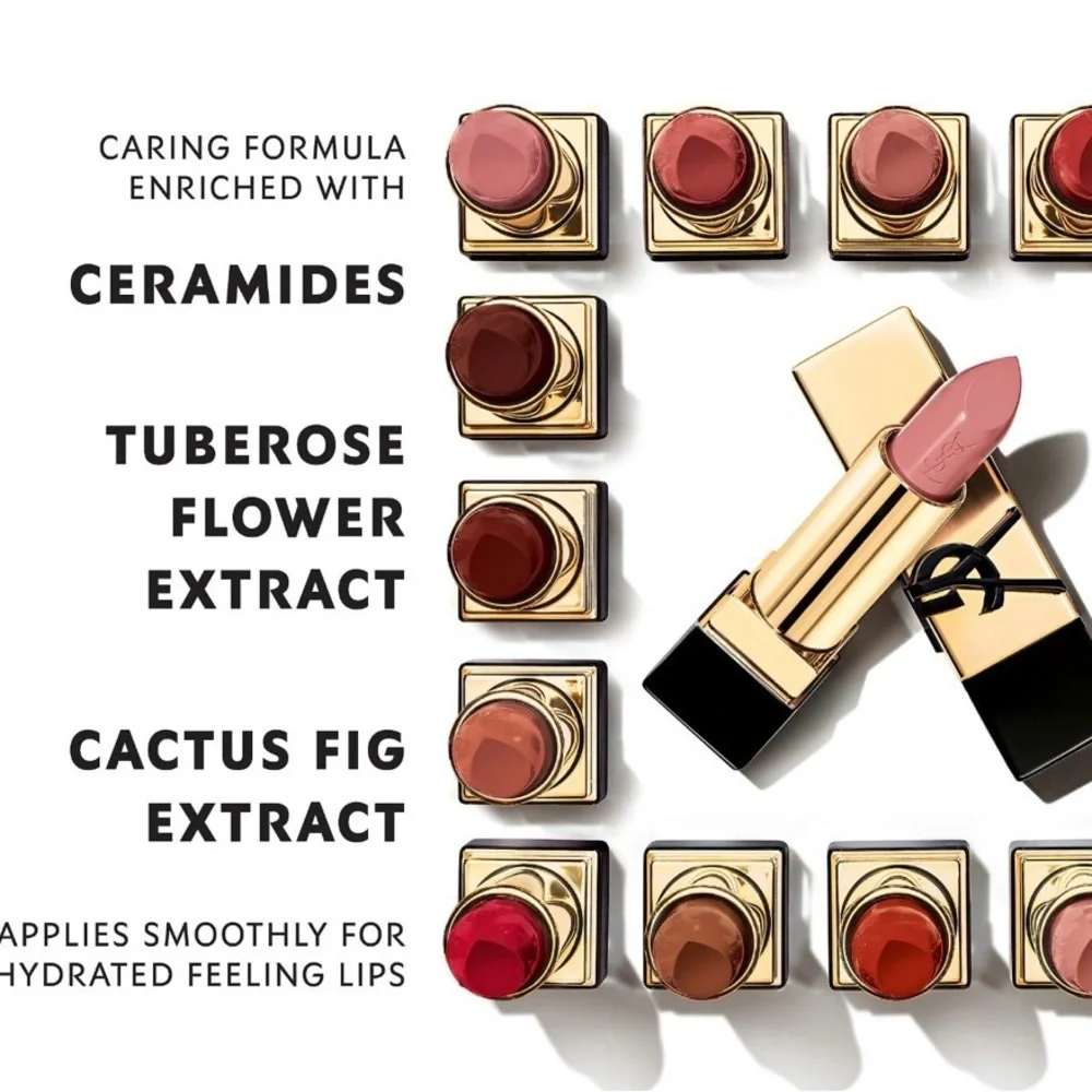 Luxury Yves Saint Laurent Rouge Pur Couture satin lipstick in shade N5